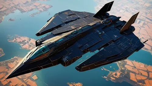 super advanced AI stealth spaceship fighter,cowl vulture,eagle vector,delta-wing,hornet,dreadnought,kai t-50 golden eagle,constellation swordfish,fighter aircraft,harrier,supersonic fighter,supercarri