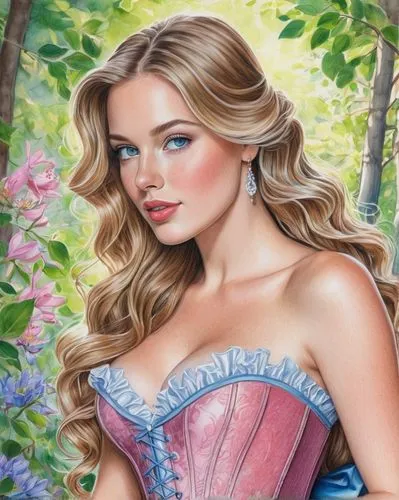 fairy tale character,celtic woman,margaery,margairaz,princess sofia,cinderella,fantasy art,thumbelina,fantasy portrait,rose flower illustration,florante,faires,cendrillon,romantic portrait,rapunzel,disney rose,anastasiadis,rosaline,flower painting,behenna,Conceptual Art,Daily,Daily 17