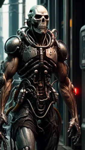 alien warrior,cyborg,greyskull,venom,endoskeleton,biomechanical,reptillian,thane,brute,terminator,muscle man,war machine,crossbones,3d man,valerian,muscular,steel man,muscular build,muscular system,exoskeleton