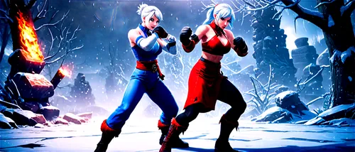 darkstalkers,red and blue,fire background,subzero,girlfight,coldfire,supercouple,frostbite,superhero background,splicers,shodown,surival games 2,monsoon banner,kamehameha,tarandus,defiants,halfaker,unfreeze,red blue wallpaper,frazhin,Conceptual Art,Fantasy,Fantasy 26