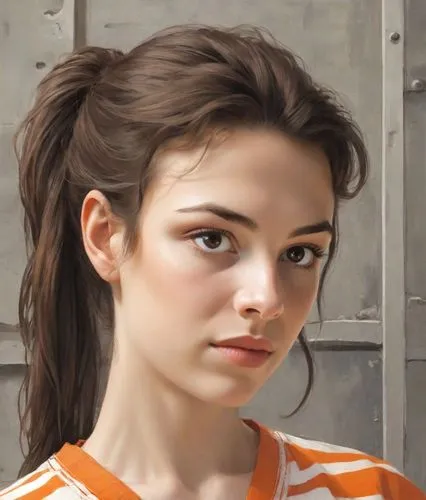 portrait of a girl,girl portrait,clementine,young woman,digital painting,orange,the girl's face,portrait background,mystical portrait of a girl,girl studying,girl drawing,clove,oil painting,child portrait,girl with bread-and-butter,painting technique,pretty young woman,photo painting,relaxed young girl,world digital painting,Digital Art,Comic