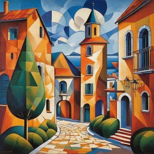 bluemner,mostovoy,piatigorsky,chirico,pechstein,escher village,quirico,giorgini,urbino,albertazzi,rizzi,michelozzo,stanislovas,italian painter,sommerfeldt,szyk,brunelleschi,artamonov,lustrinelli,tuscan,Art,Artistic Painting,Artistic Painting 45