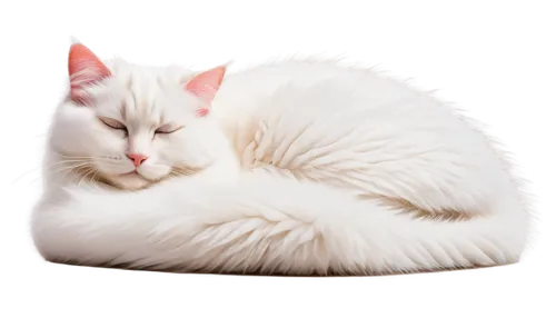 white cat,sleeping cat,beautiful cat asleep,snowbell,cat resting,cat vector,suara,cat image,cute cat,curled up,cats angora,cuecat,cat sleeping on back,breed cat,pillow,light fur,catnap,catroux,birman,sleeping apple,Illustration,Black and White,Black and White 16