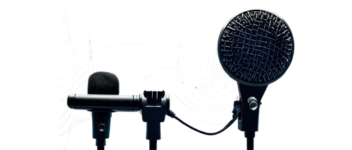 Microphone, sound wave, music notes, audio equipment, professional recording studio, acoustic treatment, soundproofing, mixing console, headphones, pop filter, royalty-free symbol, metallic finish, mo