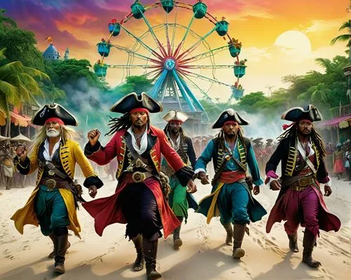 gasparilla,barbossa,piratas,pirates,swashbucklers,piratical,Illustration,Realistic Fantasy,Realistic Fantasy 05