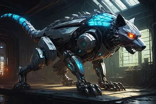 griffon bruxellois,posavac hound,canis panther,armored animal,bolt-004,uintatherium,constellation wolf,jagdterrier,constellation centaur,argus,eurohound,rex,smaland hound,sci fiction illustration,saluki,mecha,ursa,companion dog,mastiff,exoskeleton,Conceptual Art,Oil color,Oil Color 08