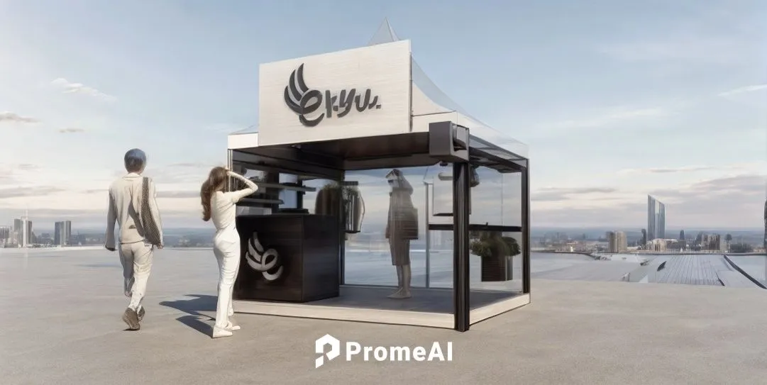 the observation deck,observation deck,sales booth,sky apartment,observation tower,interactive kiosk,beer dispenser,vending machine,kiosk,modern office,sky space concept,vending machines,skyscapers,vie