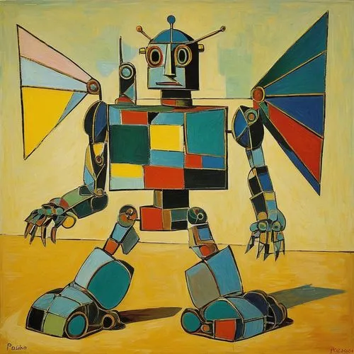 cubists,brauner,itten,cubist,malevich,automatons,Art,Artistic Painting,Artistic Painting 05