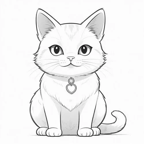 cat line art,korin,drawing cat,cat vector,cartoon cat,calico cat,Design Sketch,Design Sketch,Detailed Outline