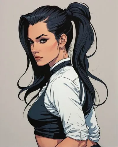 asami,mahvash,eldena,kuchel,azula,cassaday,askani,jadzia,gwen,blanca,psylocke,diana,palmiotti,korana,suyin,ororo,winona,korra,namorita,alita,Illustration,Black and White,Black and White 12