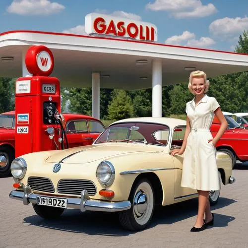 gas-station,e-gas station,petrol pump,gasoline,gas-filled,volvo amazon,volga car,volkswagen karmann ghia,borgward hansa,gas station,50's style,mg cars,electric gas station,filling station,borgward isabella,e-car in a vintage look,gaz-21,vintage cars,gas pump,mg magnette za,Photography,General,Realistic