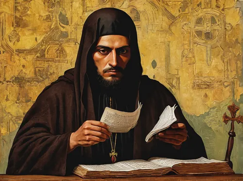 Write a suspenseful story about a manicero who unknowingly gets involved in a dangerous conspiracy.,carmelite order,hieromonk,middle eastern monk,archimandrite,the abbot of olib,orthodoxy,benediction 