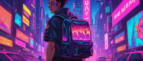 cyberpunk,colorful city,cityscape,traveler,neon light,pedestrian,neon lights,neon,neon coffee,shinjuku,transistor,traveller,travelers,mute,urban,jukebox,baggage,city lights,dystopian,passenger,Conceptual Art,Sci-Fi,Sci-Fi 27