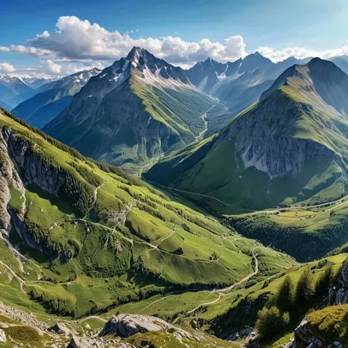 landscape mountains alps,the alps,high alps,alpine landscape,bernese alps,mountainous landscape,Photography,General,Realistic