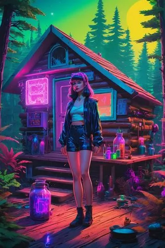 neon lights,neon light,neon ghosts,neon coffee,kreayshawn,cd cover,Conceptual Art,Sci-Fi,Sci-Fi 27