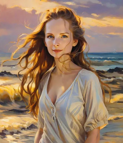 oil painting,romantic portrait,oil painting on canvas,little girl in wind,girl on the dune,mystical portrait of a girl,young woman,girl on the river,girl portrait,sea breeze,portrait of a girl,young girl,the wind from the sea,by the sea,beach background,fantasy portrait,the sea maid,sea landscape,art painting,girl on the boat