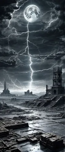 apocalyptic,willink,post-apocalyptic landscape,stormbringer,apocalyptically,primordia,apocalyptica,apocalypso,apocalypses,turilli,midgard,apocalypticism,doomsday,nekron,apocalypse,darkfall,end of the world,stratovarius,ravenloft,miskatonic,Conceptual Art,Fantasy,Fantasy 33