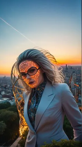 sprint woman,bussiness woman,photochromic,travel woman,above the city,dazzler,Photography,General,Cinematic