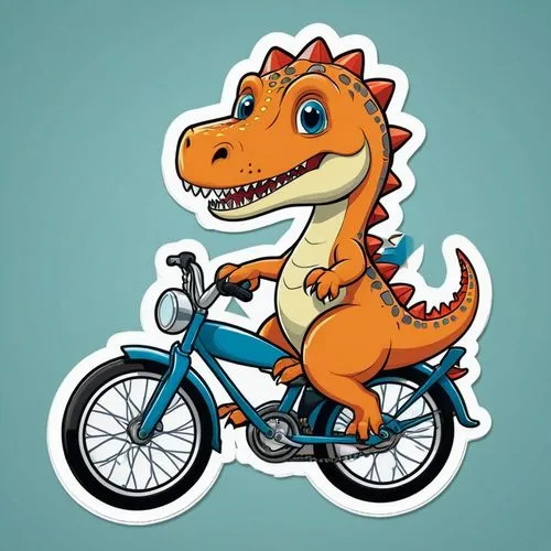 seat dragon,dinosaruio,velociraptor,bmx,dino,utahraptor,Unique,Design,Sticker