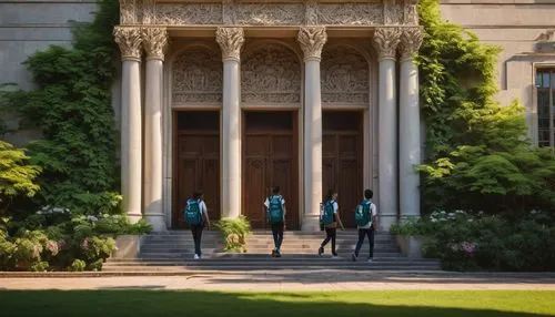 tulane,uw,ucla,three pillars,lmu,unl,bahai,bsu,uob,marylhurst,bvu,ubc,admissions,pillars,caltech,graduate silhouettes,stanford university,columns,entrances,auc,Illustration,Black and White,Black and White 02