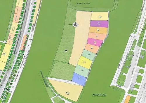 design an urban subdivision, based on this map, adding small trees and divisions of each plot of land
,street plan,new housing development,kubny plan,demolition map,construction area,soccer-specific s