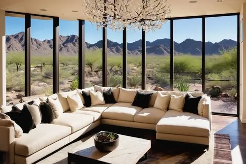 luxury home interior,sunroom,silverleaf,family room,contemporary decor,modern living room,scottsdale,living room,interior modern design,penthouses,desert landscape,sitting room,mesquite flats,livingroom,amanresorts,desert desert landscape,summerlin,beautiful home,great room,modern decor,Illustration,Abstract Fantasy,Abstract Fantasy 12