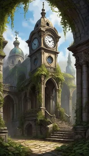 mausoleum ruins,ancient city,clocktower,ruins,the ruins of the,venanzio,ancient house,hall of the fallen,dandelion hall,calydonian,abandoned place,meteora,ancient buildings,lostplace,schierstein,briarcliff,lost place,magorium,springfields,kinkade,Illustration,American Style,American Style 13