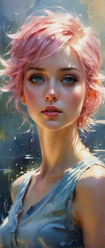 girl on the river,the blonde in the river,world digital painting,fae,tiber riven,mermaid background,pixie-bob,portrait background,fantasy portrait,pink diamond,girl on the boat,the sea maid,mystical p