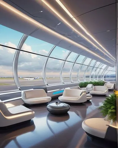 airspaces,spaceship interior,lounges,air new zealand,futuristic architecture,iah,aerodromes,airbridge,sky space concept,airtrain,airbuses,netjets,sky train,seating area,private plane,jetways,window seat,ufo interior,airdromes,airline travel,Conceptual Art,Fantasy,Fantasy 12