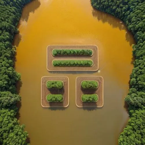 floating islands,artificial islands,aaaa,fruit fields,water spinach,farmlands,green trees with water,microworlds,aquaculture,vegetables landscape,acid lake,vegetable field,fish farm,floating stage,ecoterra,farms,aeration,the shrimp farm,patrol,ricefields,Realistic,Landscapes,River Landscape