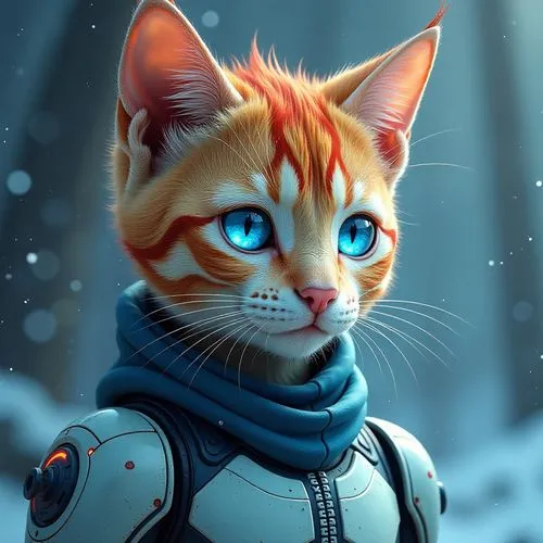 orange tabby cat,orange tabby,garrison,red tabby,liara,felo,Conceptual Art,Sci-Fi,Sci-Fi 03