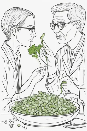 Write a dialogue between two characters discussing the nutritional benefits of celery and lotus seeds.,arugula,watercress,lettuce leaves,leaf lettuce,parsley leaves,moschatel family,snow peas,moringa,