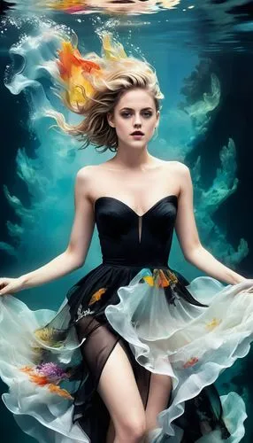 the sea maid,underwater background,sirene,amphitrite,the blonde in the river,nereids,Photography,Artistic Photography,Artistic Photography 07