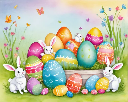 easter background,easter rabbits,painted eggs,painting eggs,easter theme,painting easter egg,easter card,happy easter hunt,easter celebration,easter eggs,colored eggs,easter nest,nest easter,retro easter card,happy easter,easter-colors,colorful eggs,easter eggs brown,easter festival,easter decoration,Illustration,Retro,Retro 20