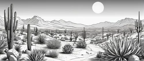 desert plants,cactus line art,desert desert landscape,desert landscape,arid landscape,desert plant,the desert,desert background,cacti,desert,arid land,mojave,sonoran desert,organ pipe cactus,altiplano,mojave desert,capture desert,desert run,arid,backgrounds,Illustration,Black and White,Black and White 04