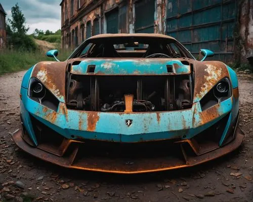 patina,scrapped car,ferarri,viper gts,abandoned car,hamann,Photography,General,Fantasy