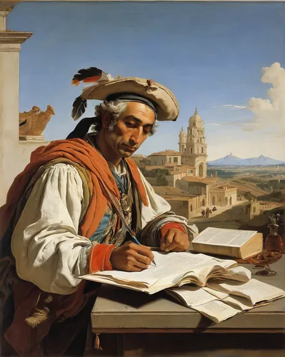 italian painter,scholar,the local administration of mastery,child with a book,tutor,archimedes,meticulous painting,biblical narrative characters,manuscript,east-european shepherd,abraham,piemonte,man with a computer,writing-book,learn to write,a carpenter,astronomer,barberini,l'aquila,the good shepherd,Art,Classical Oil Painting,Classical Oil Painting 40