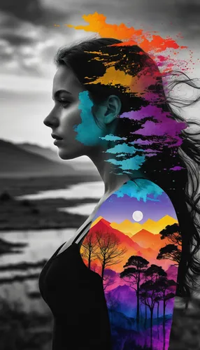 colorful background,rainbow background,photo manipulation,image manipulation,psychedelic art,photomanipulation,rainbow jazz silhouettes,colorful life,rainbow color palette,creative background,photoshop manipulation,intense colours,girl on the dune,woman silhouette,colorfulness,psychedelic,gradient effect,background colorful,fallen colorful,spectral colors,Photography,General,Natural