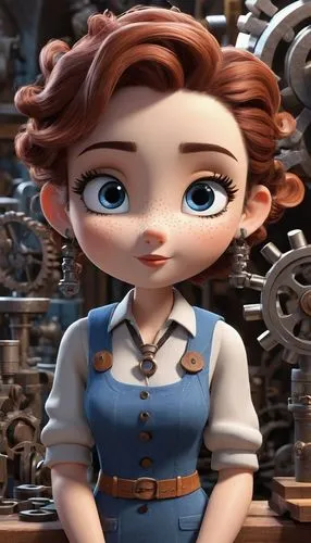 agnes,liesel,dorthy,rosalita,female worker,cog,Unique,3D,3D Character