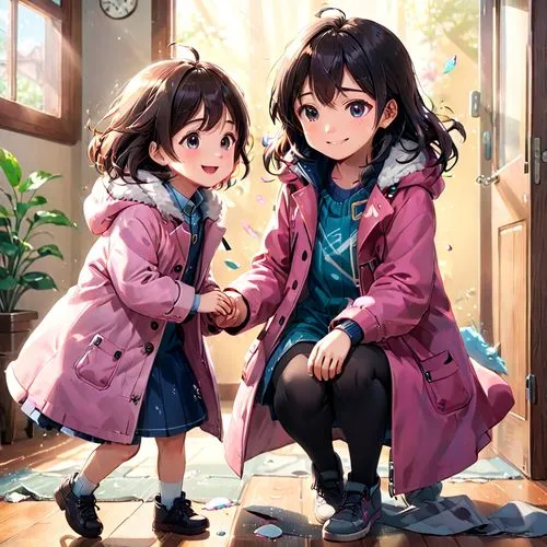 kumiko,kawaii children,children girls,tomoharu,little girls,little boy and girl,Anime,Anime,Realistic