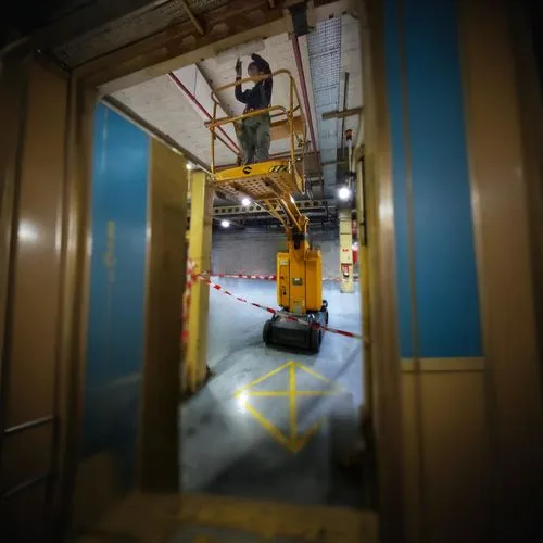 danger overhead crane,fork lift,jet bridge,yellow machinery,loading dock,aircraft construction,forklift,compactor,forklift truck,loading crane,osha,wage operating,warehouseman,noise and vibration engineer,door-container,pallet jack,spraying,construction machine,baggage car,female worker