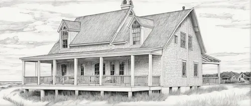 Gorgeous Beach House In Massachusetts With Barn Like Details,house drawing,boat house,stilt house,house with lake,bodie island,boathouse,fisherman's house,house by the water,house painting,cottage,woo