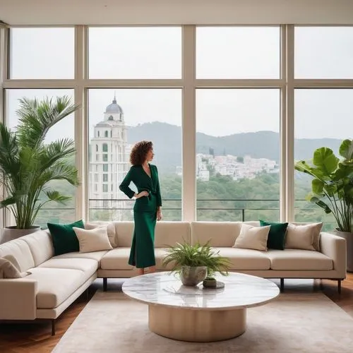 green living,mahdavi,penthouses,living room,livingroom,haifa,apartment lounge,modern decor,riviera,bahai,acapulco,sitting room,interior decor,home interior,mid century modern,lebua,window view,contemporary decor,hovnanian,habitaciones,Illustration,Abstract Fantasy,Abstract Fantasy 03