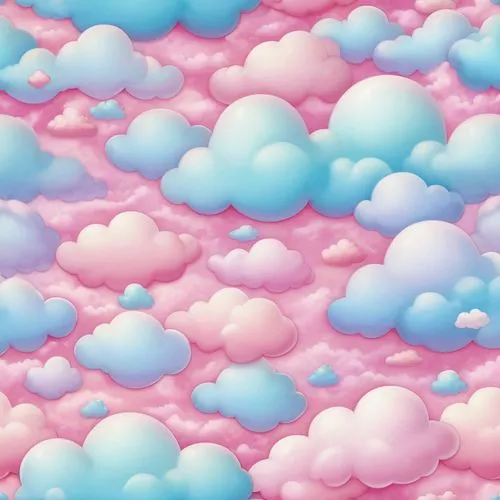 pastel wallpaper,cumulus,cloudmont,cumulus clouds,cotton candy,clouds - sky,Illustration,Abstract Fantasy,Abstract Fantasy 11