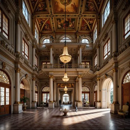 uffizi,kunsthistorisches museum,rudolfinum,residenz,louvre,certosa di pavia,orsay,musée d'orsay,palace of the parliament,europe palace,musikverein,certosa,hall of nations,entrance hall,boston public library,foyer,cochere,palace of parliament,venaria,semperoper