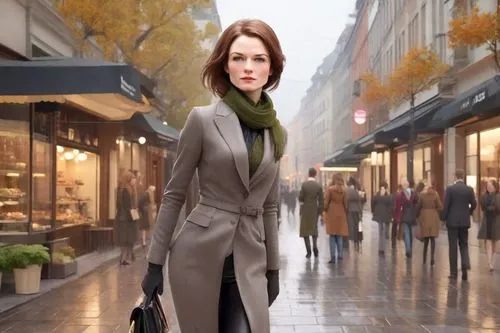 woman walking,woman shopping,shopping street,girl walking away,woman holding a smartphone,a pedestrian,pedestrian,woman in menswear,paris shops,woman holding pie,overcoat,businesswoman,shopping icon,woman with ice-cream,digital compositing,shopper,fashion street,street scene,business woman,sprint woman,Digital Art,3D