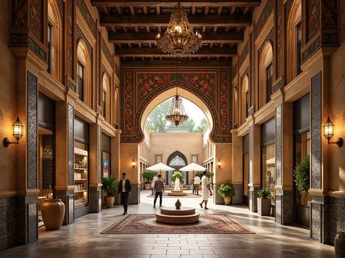 entrance hall,emirates palace hotel,medinah,alcazar of seville,foyer,hallway,lobby,biltmore,royal interior,philbrook,qasr al watan,amanresorts,persian architecture,corridor,entranceway,entryway,the cairo,king abdullah i mosque,boston public library,hotel de cluny