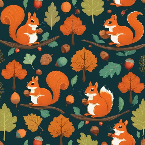 seamless pattern,autumn pattern,seamless pattern repeat,autumn plaid pattern,carrot pattern,christmas tree pattern,christmas pattern,fall animals,background pattern,pine cone pattern,retro pattern,autumn theme,fabric design,memphis pattern,candy corn pattern,carrot print,squirrels,traditional pattern,woodland animals,paisley digital background,Illustration,Paper based,Paper Based 14