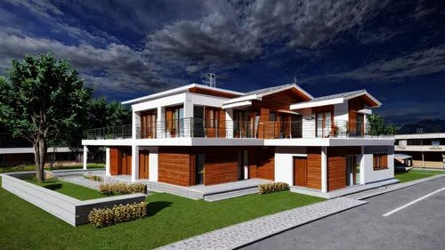 swiss house design,3d rendering,modern house,render,wooden house,residential house,cubic house,modern architecture,smart house,timber house,build by mirza golam pir,chalet,wooden facade,prefabricated 