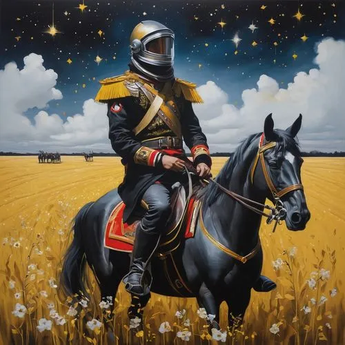 cavalry,the order of the fields,breton,joan of arc,black mustard,artois hound,cossacks,berger picard,knight,conquistador,schutzhund,pilgrim,horseman,man and horses,knight star,napoleon,napoleon bonaparte,bach knights castle,overtone empire,andreas cross,Illustration,Realistic Fantasy,Realistic Fantasy 24